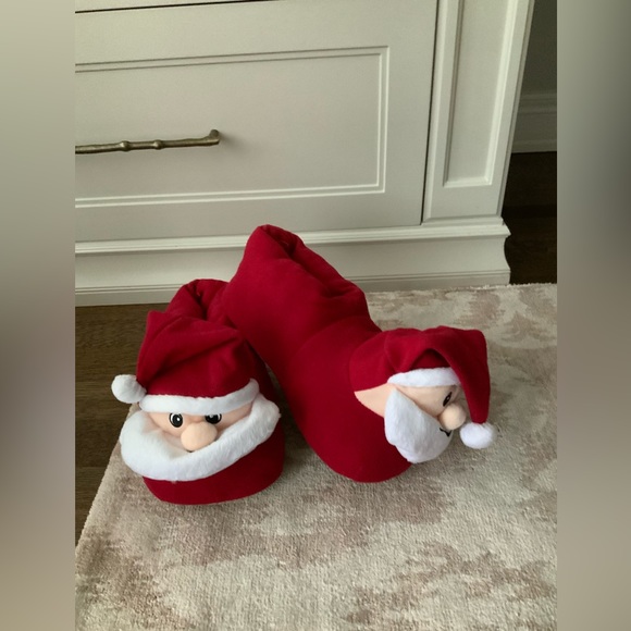 OLD NAVY Cozy CHRISTMAS Santa Mens’s Slippers Size X-Large 12-13 BRAND NEW - Picture 3 of 12